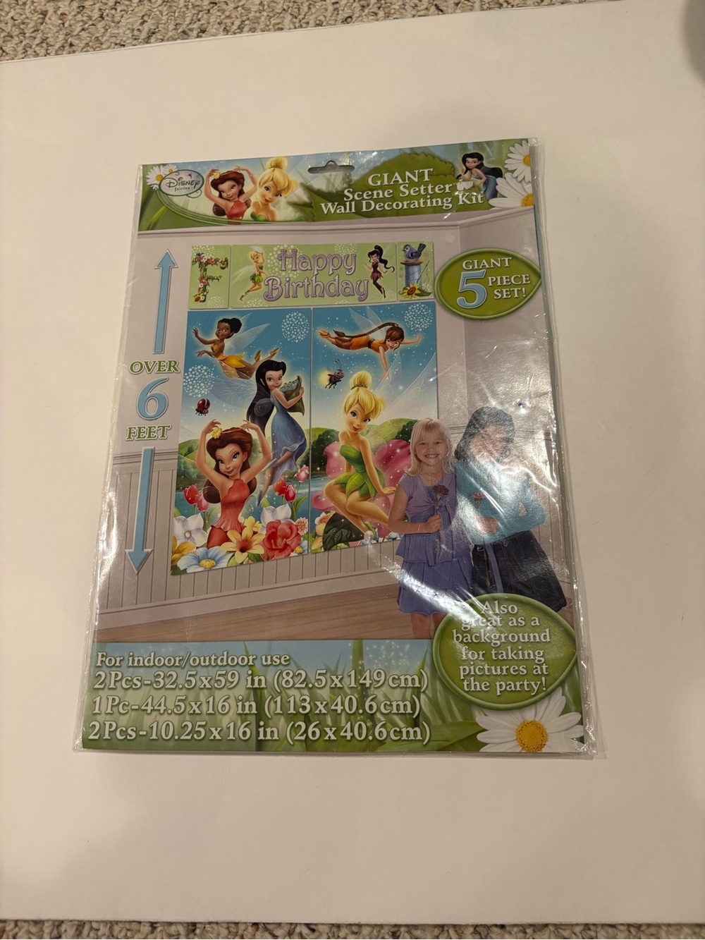 Brand New Disney Fairies Party Supplies-Wall Decorating Kit